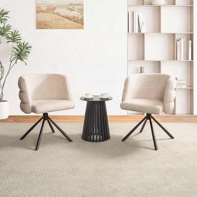 270° Modern Swivel Home Office Desk Chairs Set of 2,for Comfort and Style