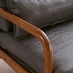 preview thumbnail 18 of 105, High Back Solid Wood Armrest Backrest Leisure Chair Accent Chair