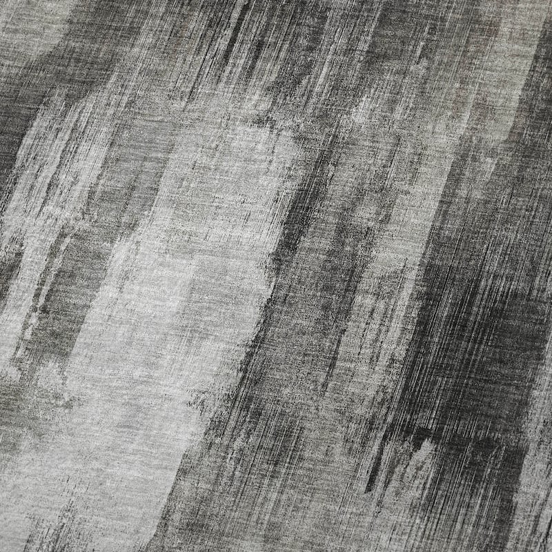 Premium Machine Washable Modern Brushstroke Sherpa Throw Blanket