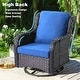 preview thumbnail 35 of 35, OVIOS 8-Piece Wicker Swivel Chair Patio Conversation Set