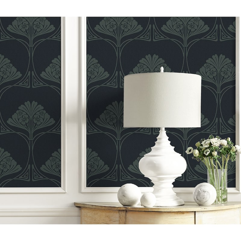 NextWall Deco Floral Peel and Stick Wallpaper