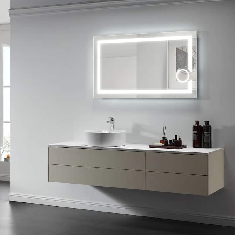 Modern Mirrors Iris Lighted Bathroom Vanity Mirror LED Wall Mirror - IP44 - 28*48