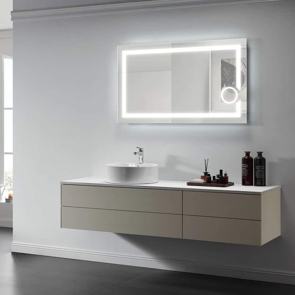 Modern Mirrors Iris Lighted Bathroom Vanity Mirror LED Wall Mirror - IP44 - 28*48