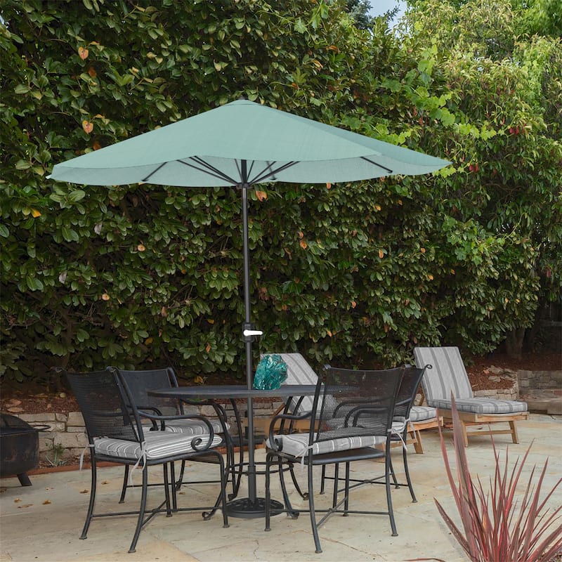 Pure Garden 9 ft Patio Umbrella Outdoor Shade with Easy Crank