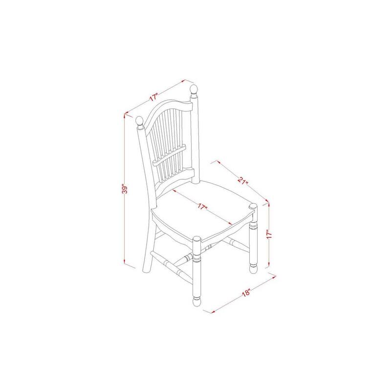 Nordic Dining Set - 7 Piece Table & 6 Chair Set - Linen White Kitchen Dinette - 76.3