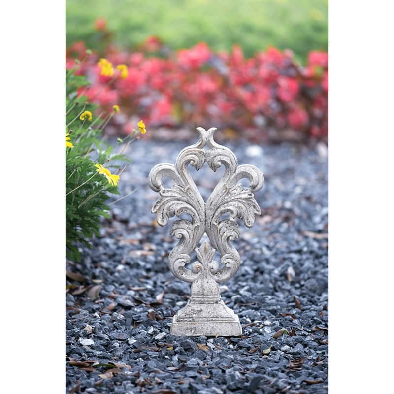Traditional Style Cement Sculptural Decoration - 15"