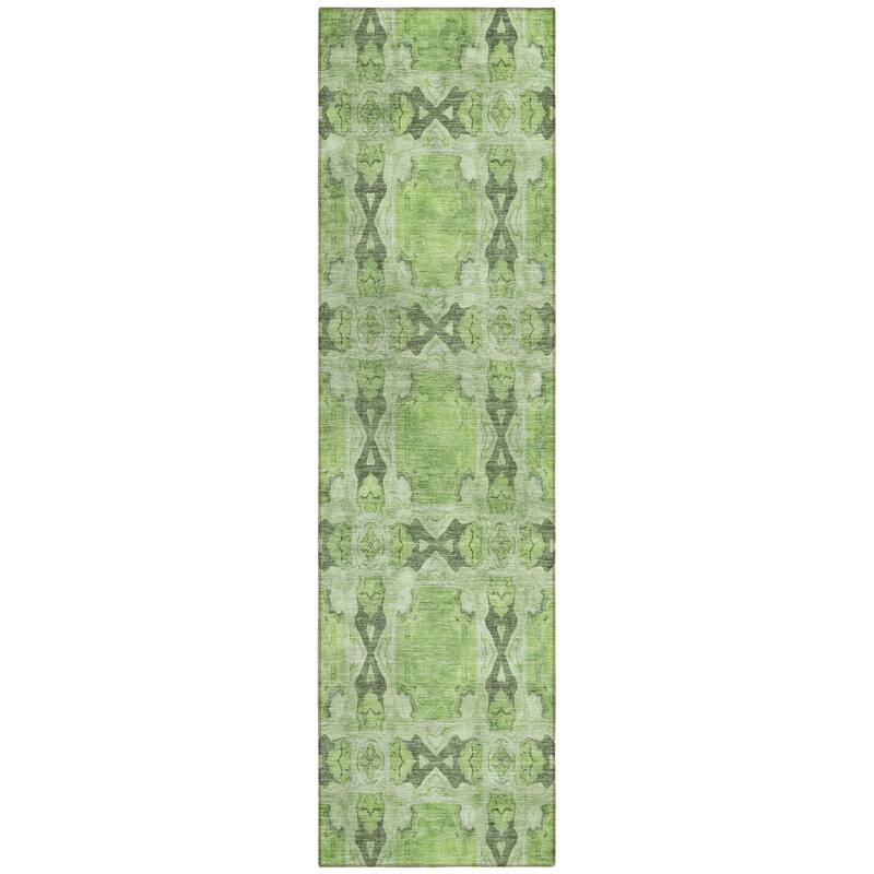 Alnaso Lush Floral Weather Resistant Timeless Fusion Outdoor Rug