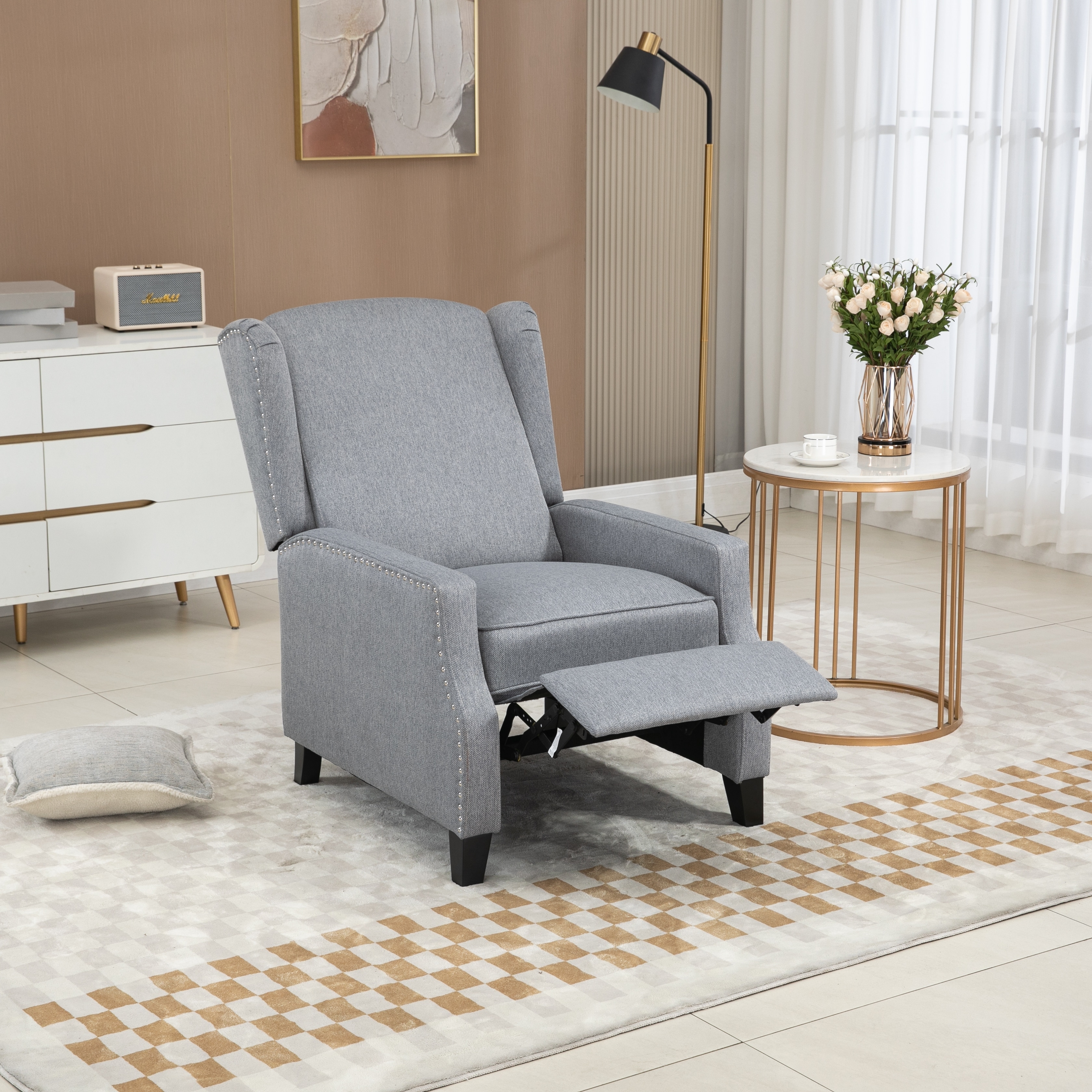 Accent Chair Modern Velvet Recliner Chair Roomfitters Velvet Push