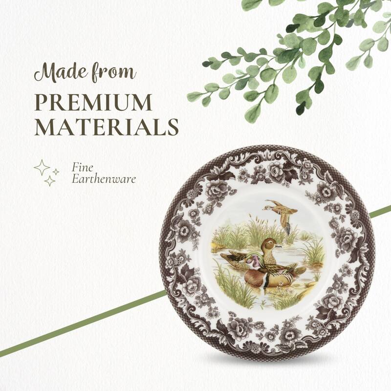 Spode Woodland Luncheon Duck Motif Plate