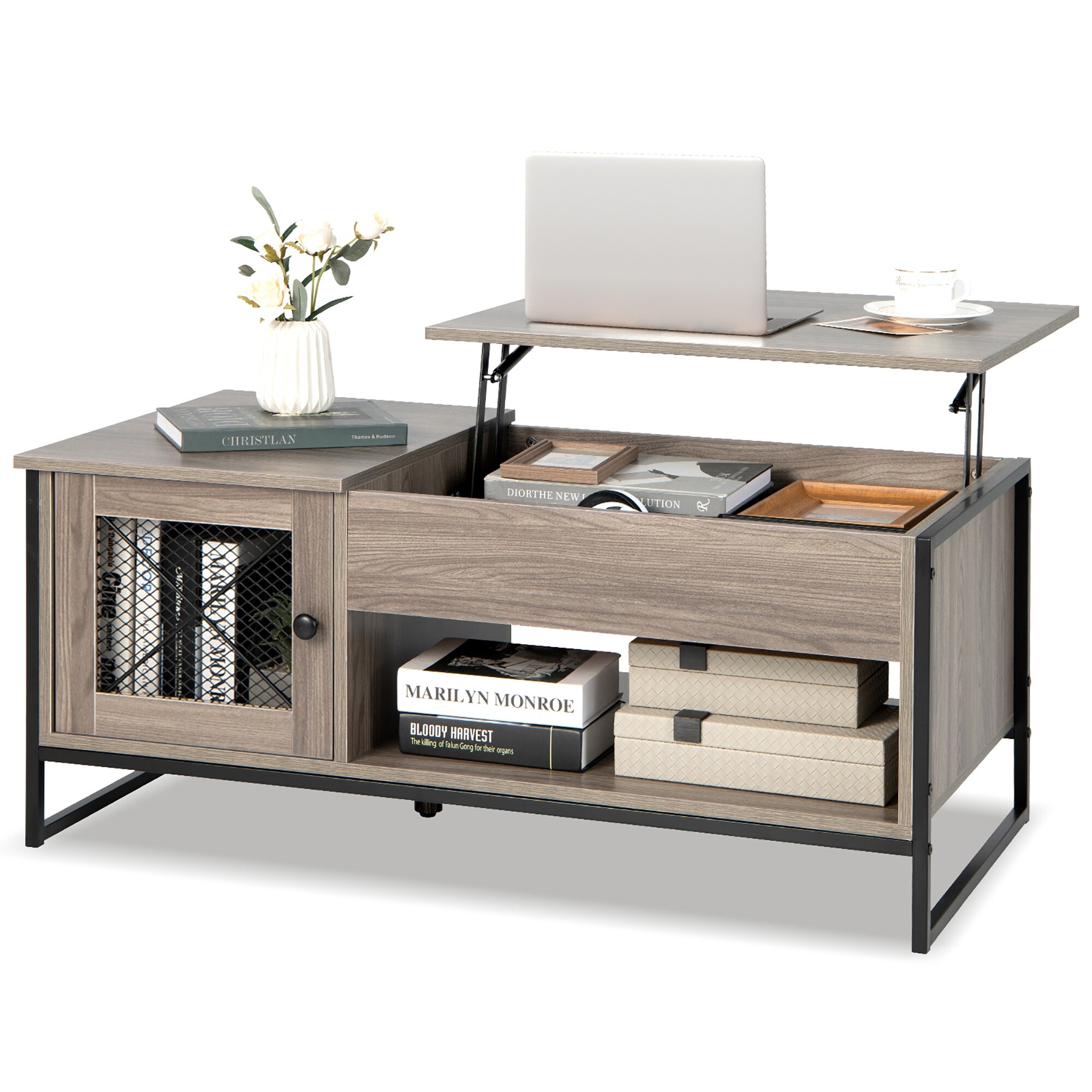 Costway lift top coffee on sale table