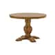Eleanor Two-tone Round Top Dining Table by iNSPIRE Q Classic - Oak Base