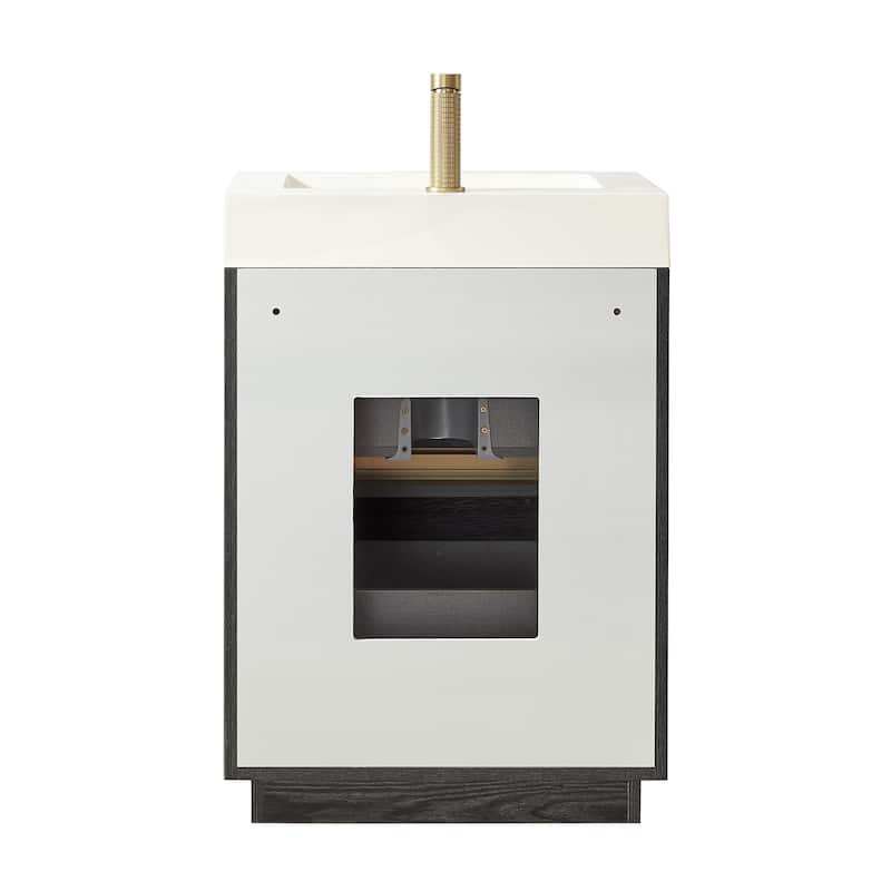 Huesca Bath Vanity with Composite Integral Sink Top without Mirror