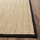 preview thumbnail 46 of 120, SAFAVIEH Natural Fiber Oceana Herringbone Seagrass Rug
