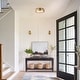 preview thumbnail 3 of 7, 2-Light Modern Industrial Bright White/ Aged Bronze Frosted Glass Cone Dome Flush Mount Lights - 14.2 in. W x 4.3 in. H