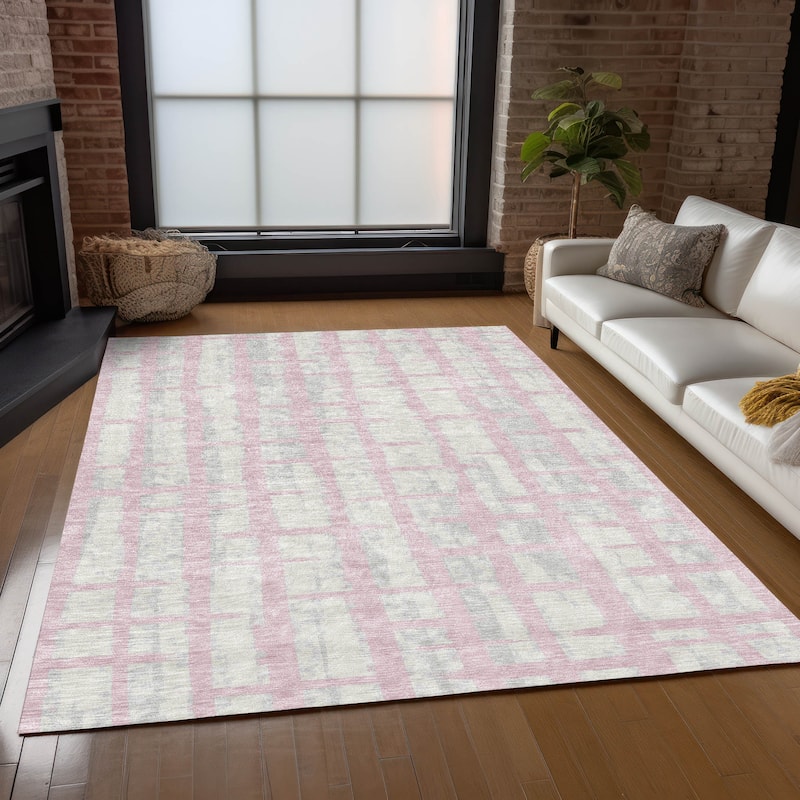 Machine Washable Indoor/ Outdoor Chantille Contemporary Ombre Rug