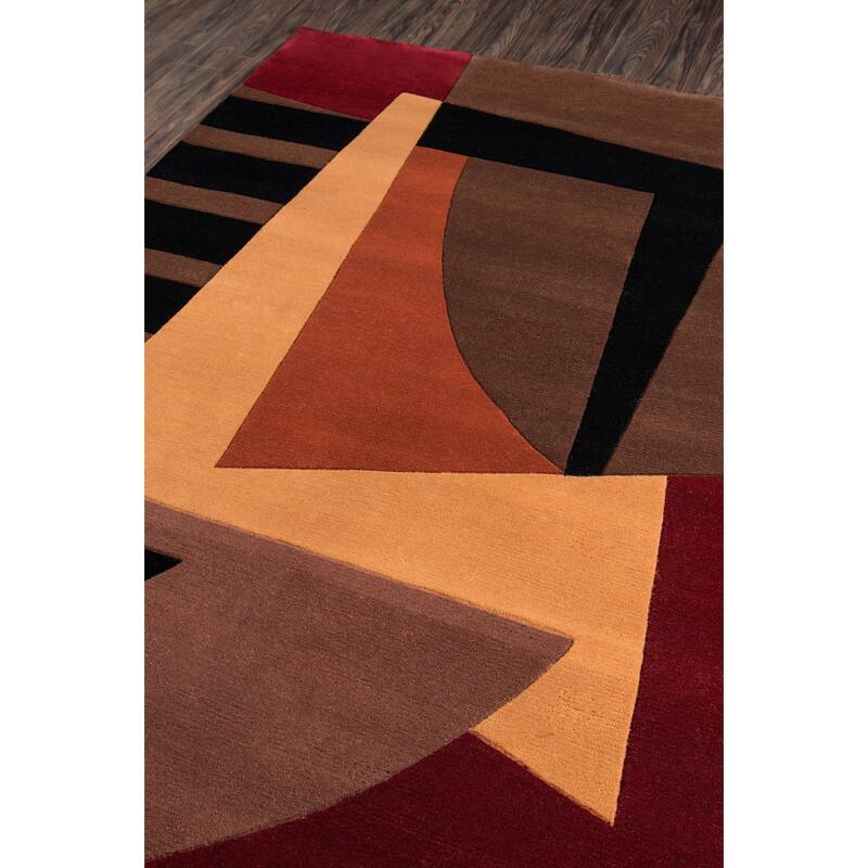 Momeni New Wave Hand Tufted New Zealand Wool Contemporary Geometric Area Rug