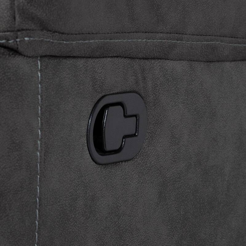 Mistral 6-Piece Reclining Sectional Sofa with Left-facing Chaise Lounge - Suede Upholstered Modular Sectional with Storage