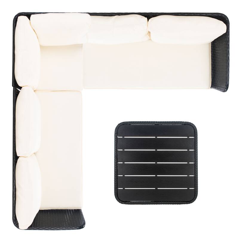 SAFAVIEH Outdoor Living Serson 4-piece Set - 51"W x 28"D x 28"H