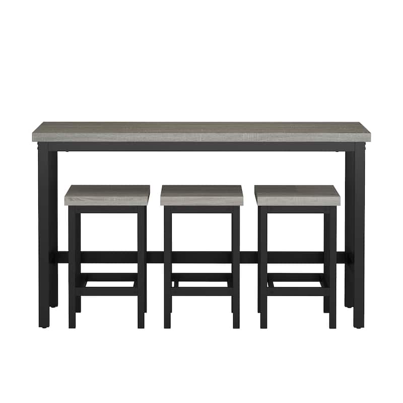 Counter Height Extra Long Dining Table Set