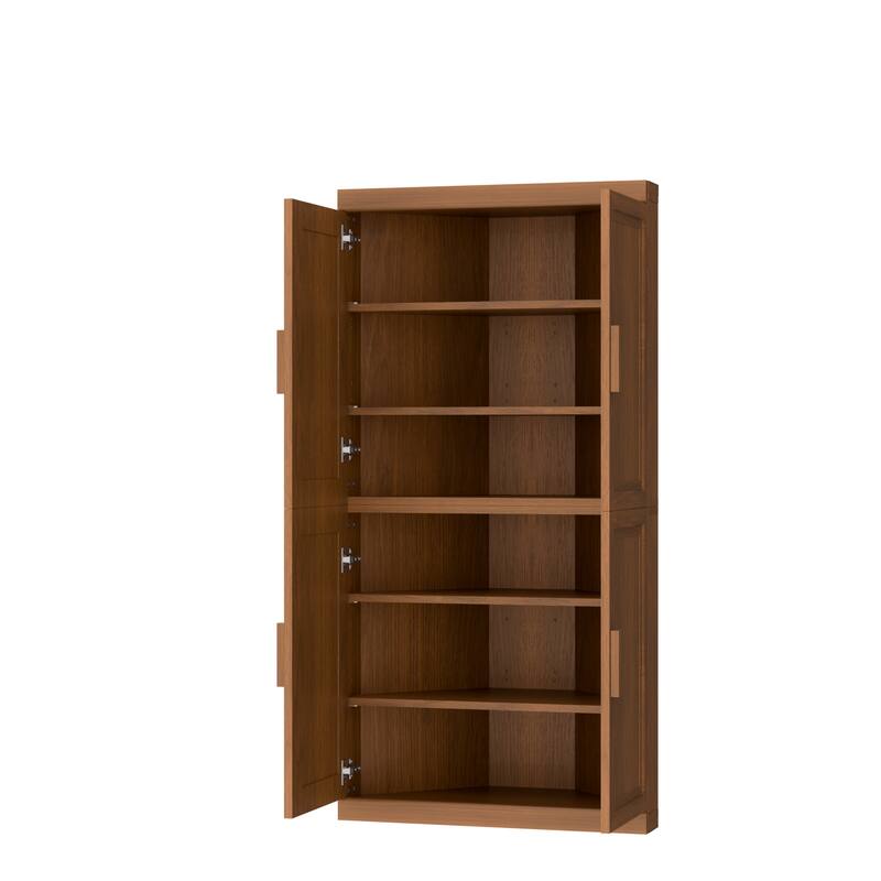 62 " Corner Cabinet Free-Standing Storage Organizer
