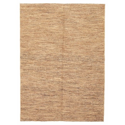 ECARPETGALLERY Flat-Weave Natural Brown Wool Tapestry Kilim - 4'9 x 6'7