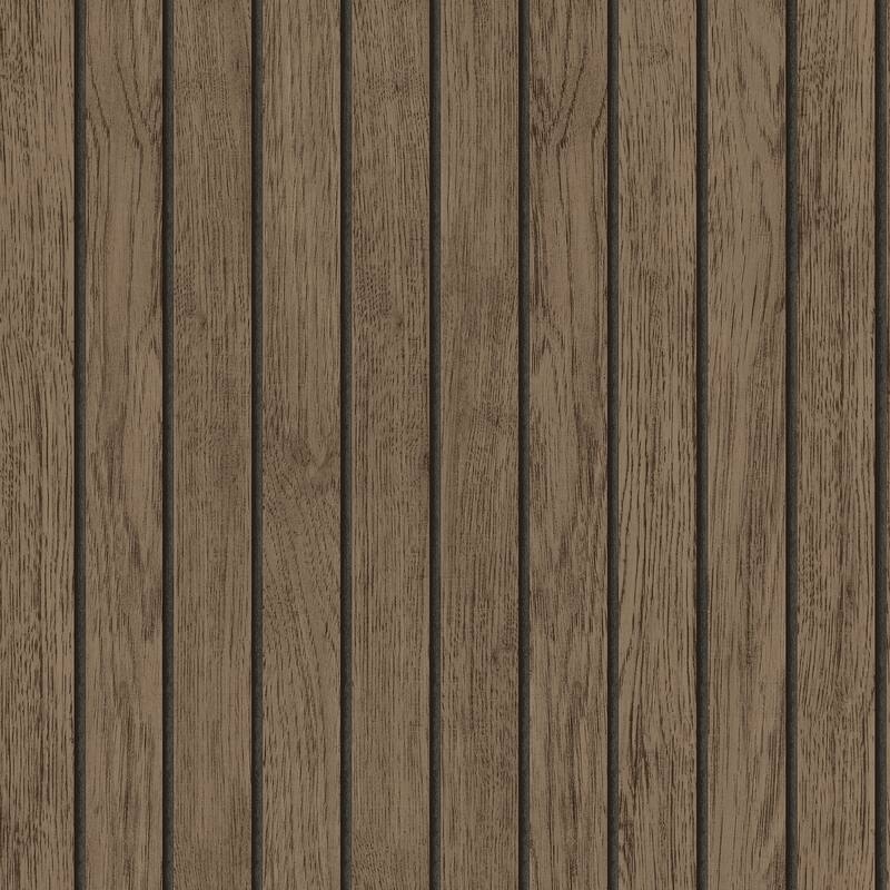 Fine Decor Manolo Brown Wooden Slat Wallpaper