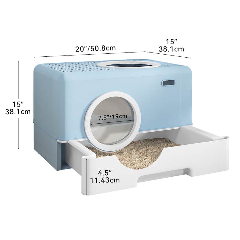 Cat Litter Box Enclosed Cat Toilet