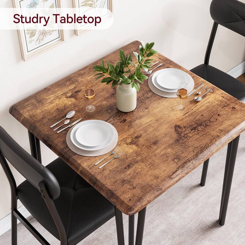 Dining Table for 2, Small Table and Chairs Set of 2