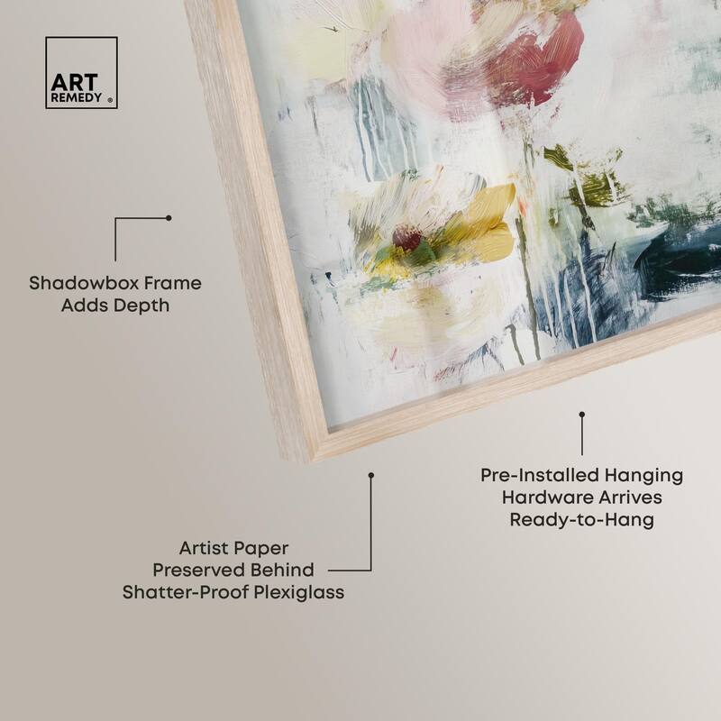 Dripping Colors IV Shadowbox by Art Remedy