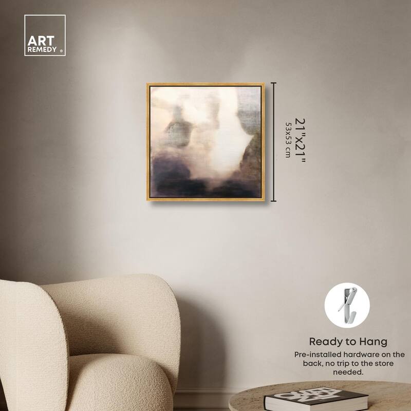 Pale Taupe I Canvas by Art Remedy