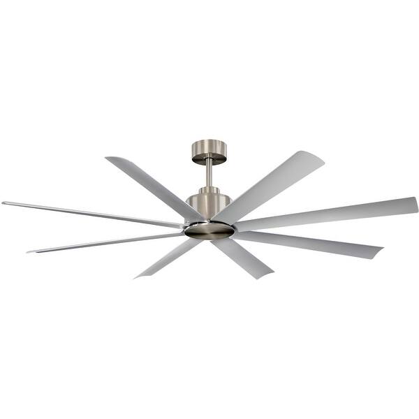 slide 2 of 6, Maxim 88766 Condor 65" 8 Blade Indoor / Outdoor Ceiling Fan Satin Nickel