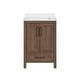 preview thumbnail 40 of 109, OVE Kansas Single Sink Bathroom Vanity, Dove White Engineered Stone Top