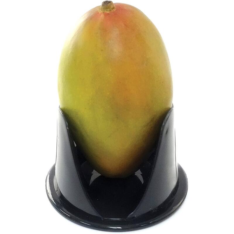 Norpro Grip-EZ 2-Section Stainless Steel Mango Slicer - Orange