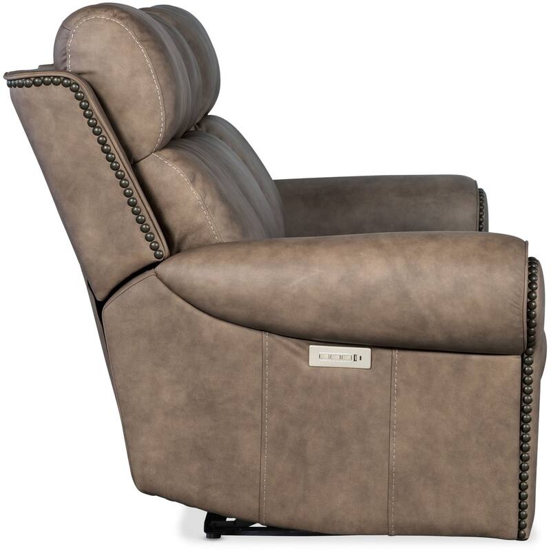 Hooker Furniture SS635-PHZL3 Duncan 91" Wide Leather Standard with