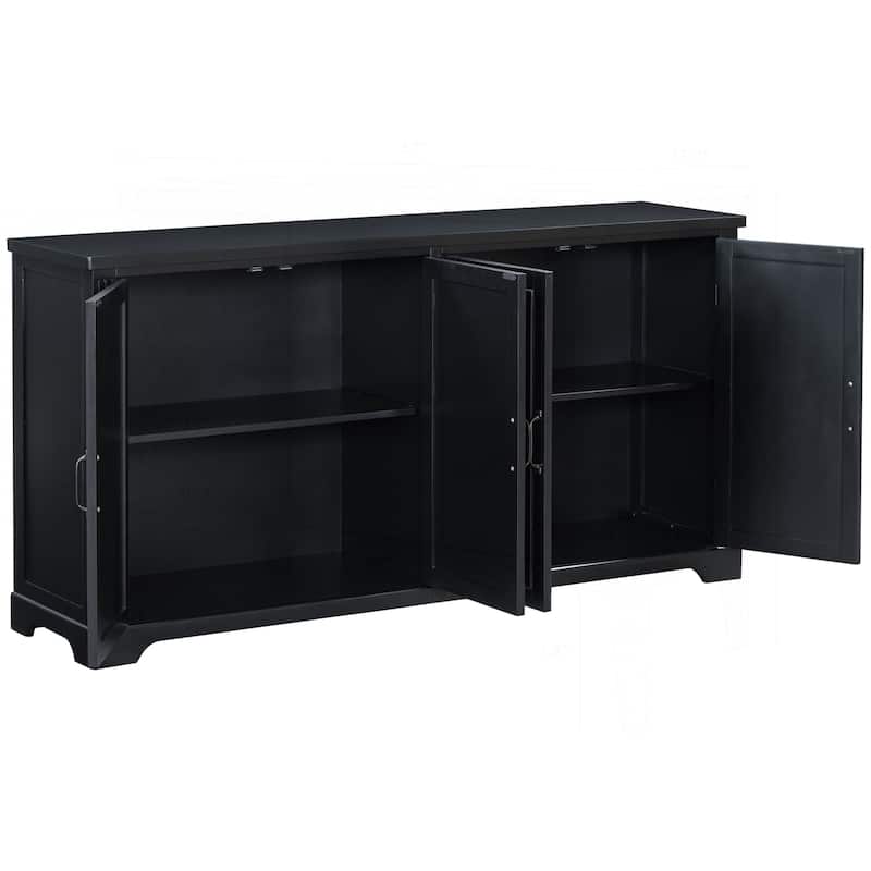 Charming Wooden Sideboard with Ample Storage and Sturdy Construction
