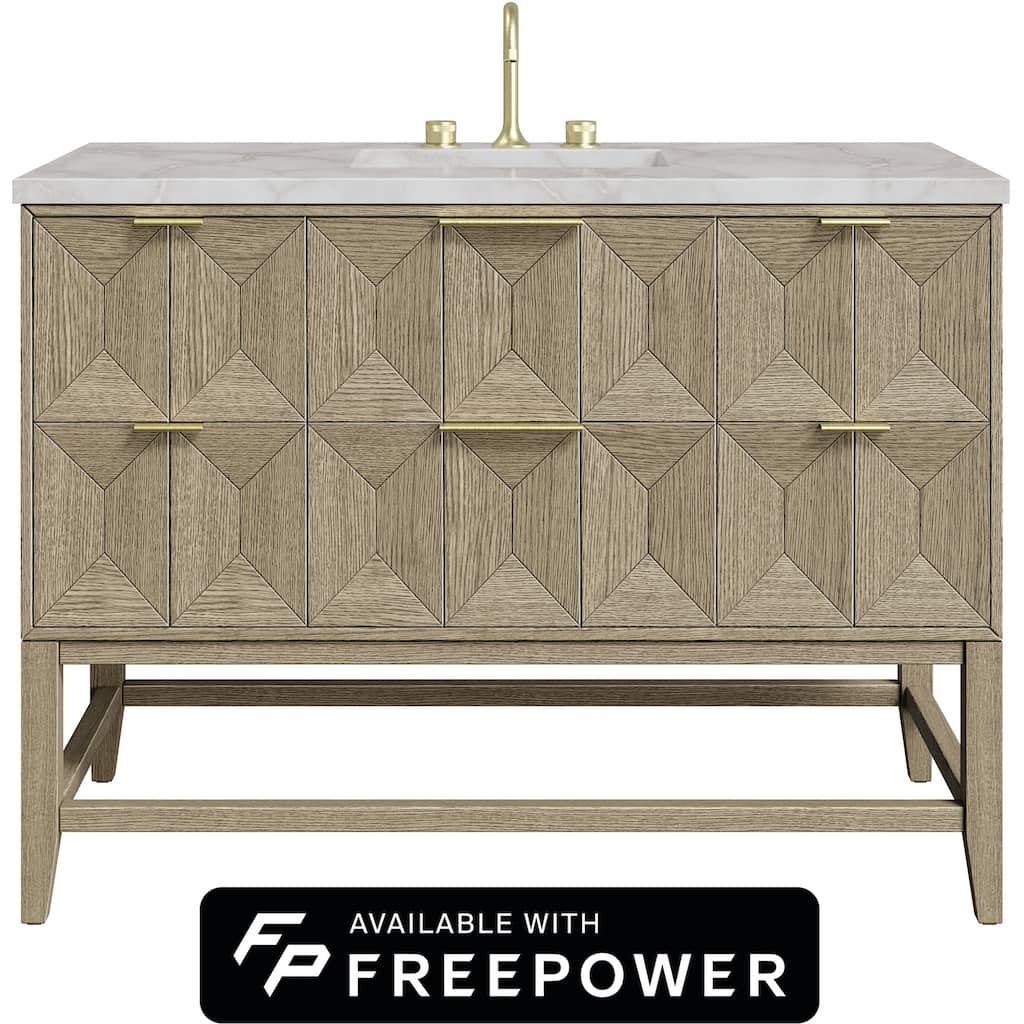 James Martin Vanities D100-V48-FVSL Emmeline 48" Free Standing Single