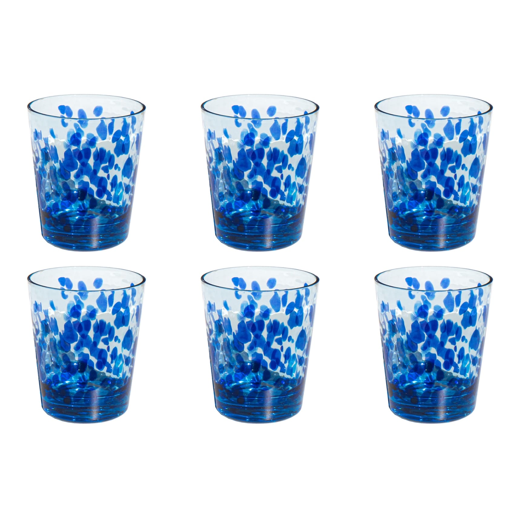 Abode Homewares Vetro Acrylic Drinking Glass - Blue - Set of 6