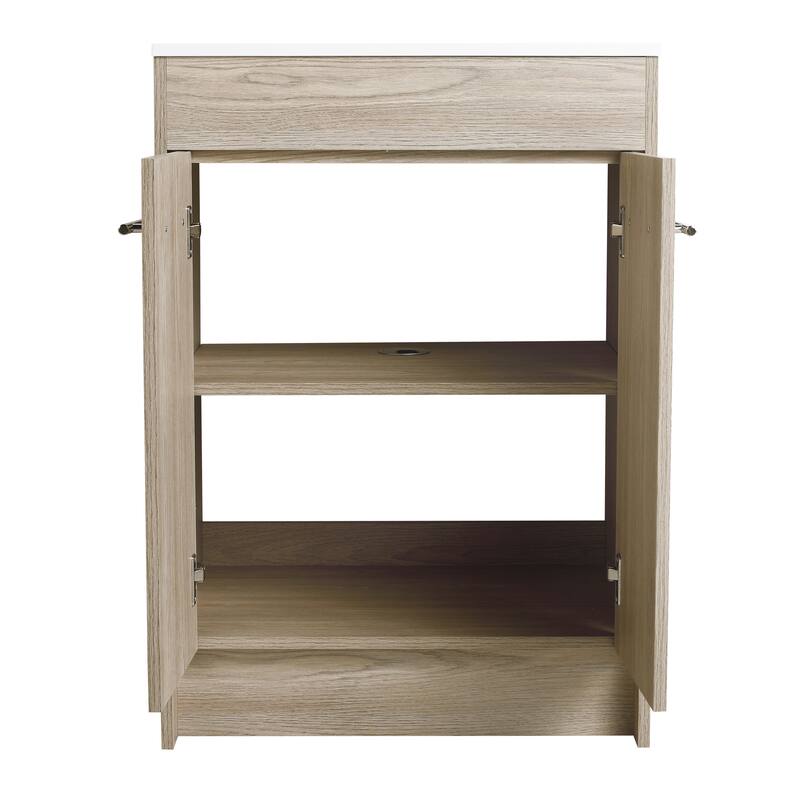 Bathroom Vanity With Sink In 30 Inch, Freestanding Bathroom Vanity With Soft Close Door
