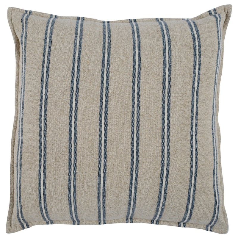 Demi 26" Rectangular Throw Pillow, Natural Blue