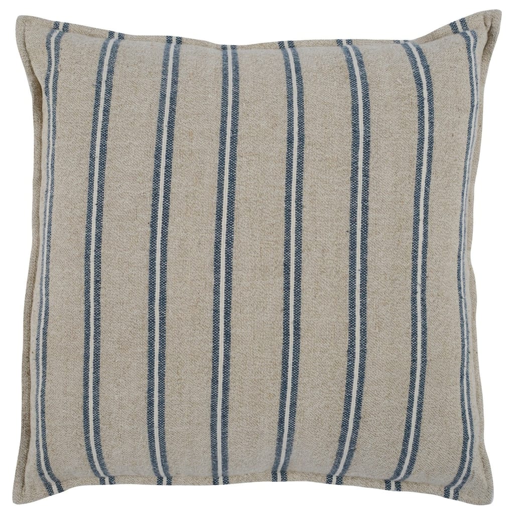 Demi 26" Rectangular Throw Pillow, Natural Blue