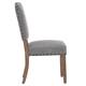 Benchwright Grey Oak Linen-Look Chairs (Set of 2) by iNSPIRE Q Artisan
