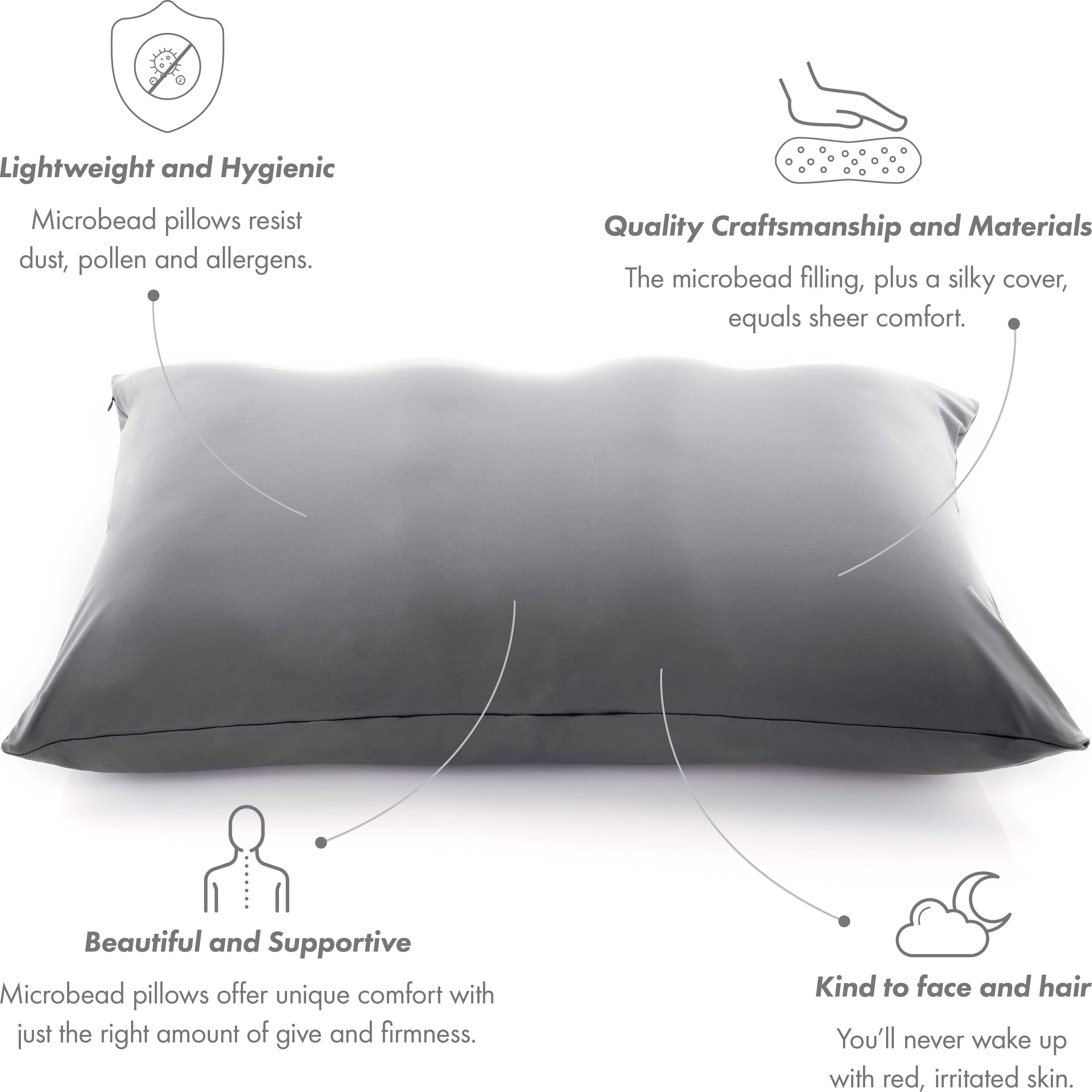 Microbead pillow bed bath and beyond shop