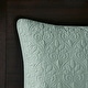 preview thumbnail 103 of 132, Madison Park Mansfield Reversible Oversized 3-piece Solid Texture Bedspread Quilt Set with Matching Shams