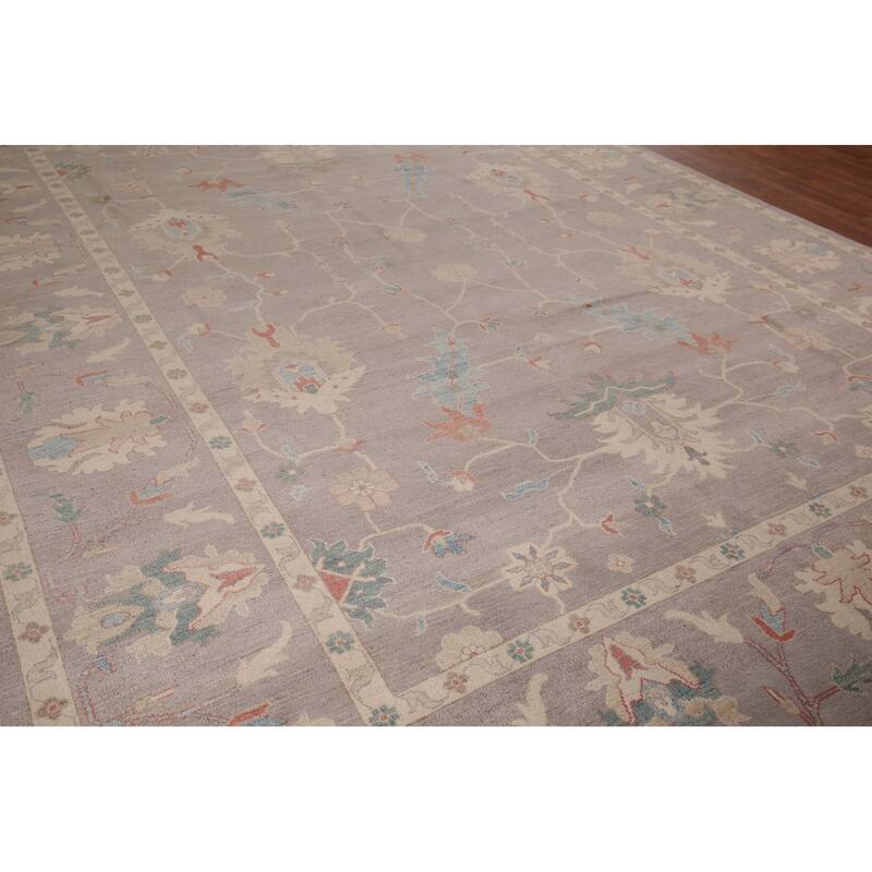 Oushak Oriental Large Area Rug Hand-Knotted Wool Carpet - 10'2" x 13'6"