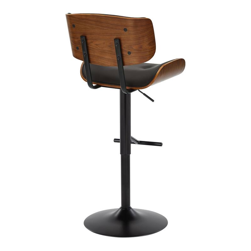 Carson Carrington Leksand Adjustable Bar Stool with Straight T Footrest