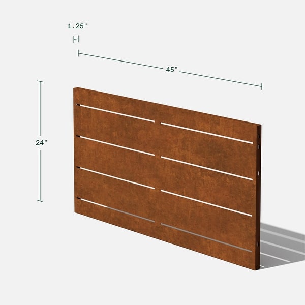 dimension image slide 1 of 8, Veradek Corten Steel Screen Panel