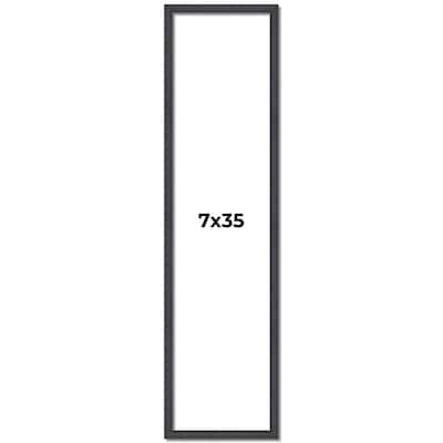 7x35 Frame Brown Solid Wood Picture Frame - Complete Modern Photo