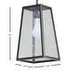 preview thumbnail 3 of 3, Elise 1 Light Outdoor Hanging Lamp - Imperial Black - Imperial Black