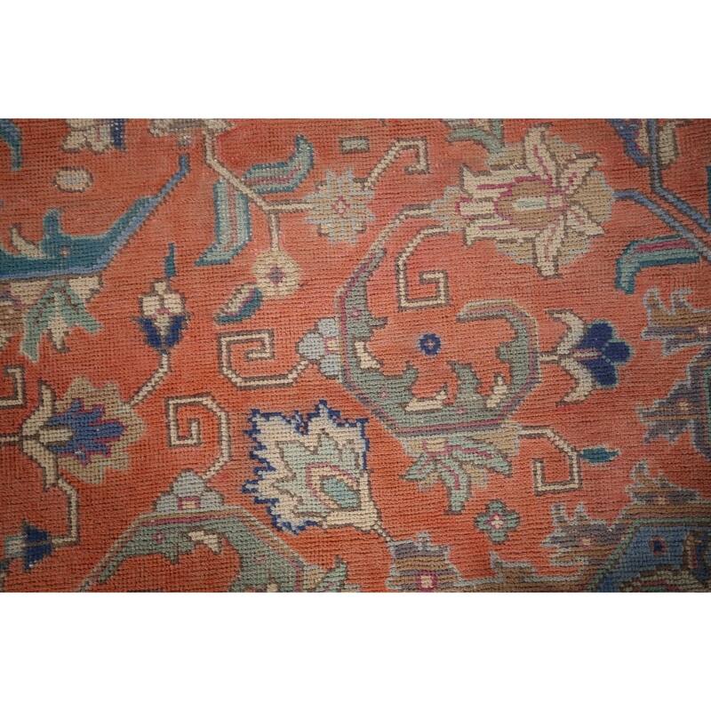 Tabriz Persian Vintage Area Rug Hand-Knotted Traditional Wool Carpet - 9'6"x 12'10"