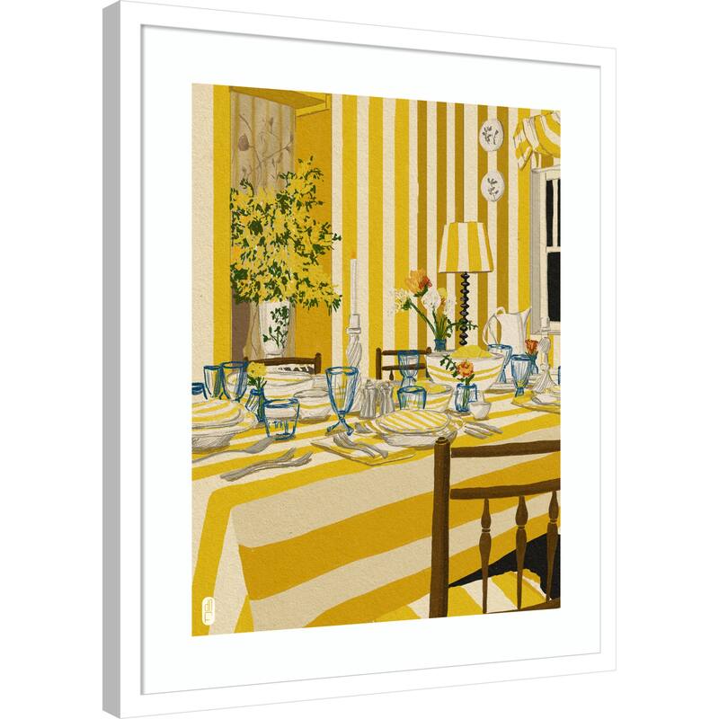 Week 30 Room Portrait by Dianne Nicole Fernando Wood Framed Wall Art Print